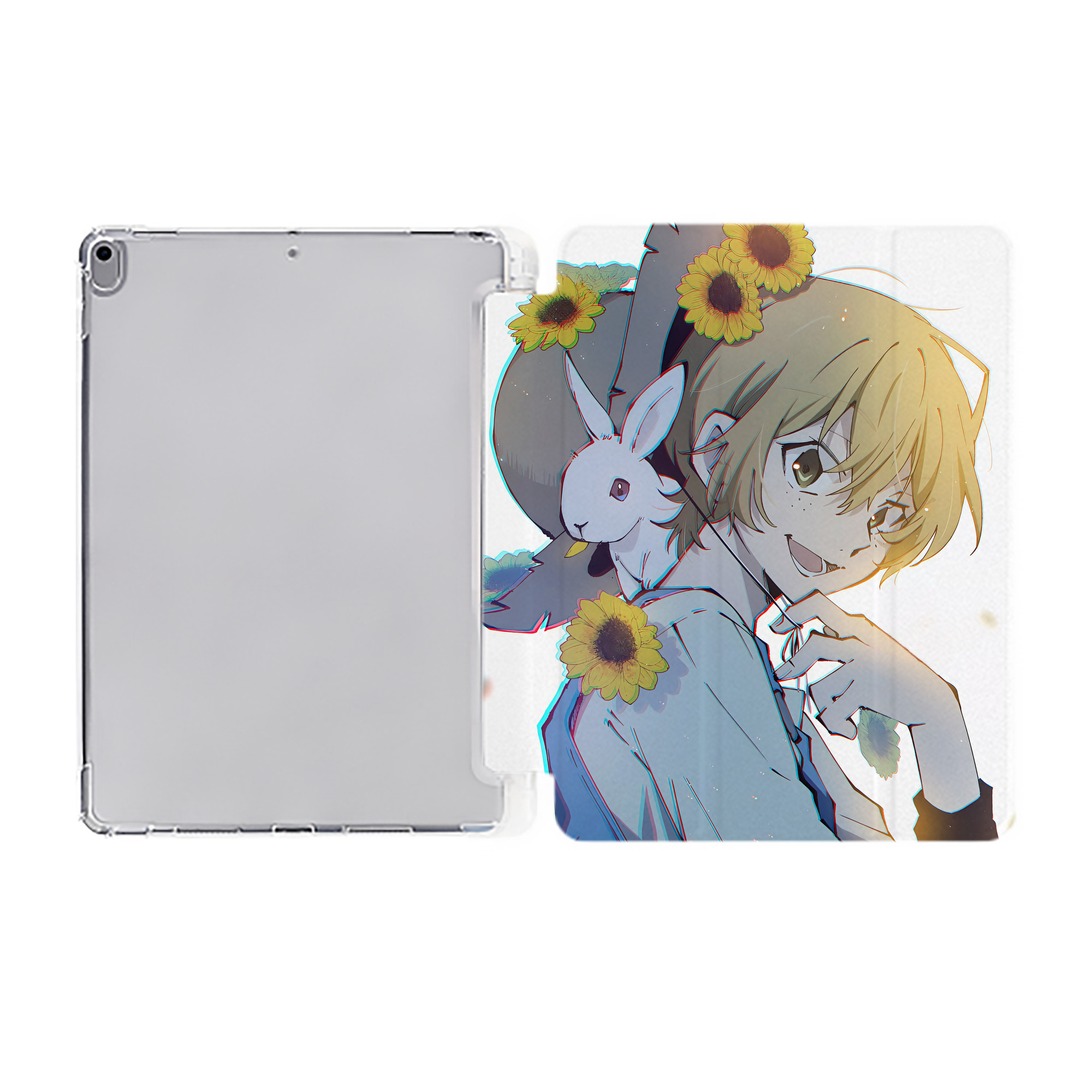 （画像用） 文豪ストレイドッグス Bungo Stray Dogs IPad ケース ペン収納付き 三つ折りスタンド PUレザー×シリコン 対応機種9.5/10.5/10.9インチ